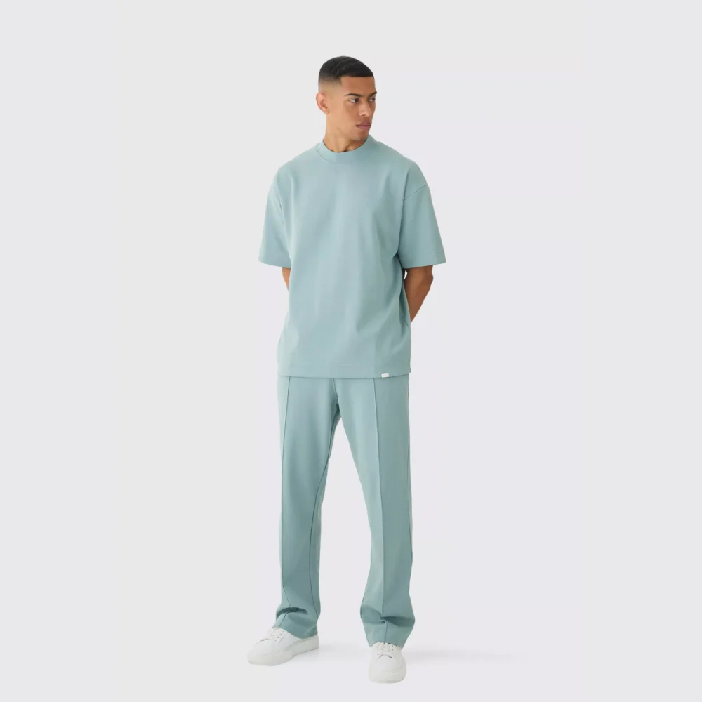Oversized Man Colour Block Short Tracksuit