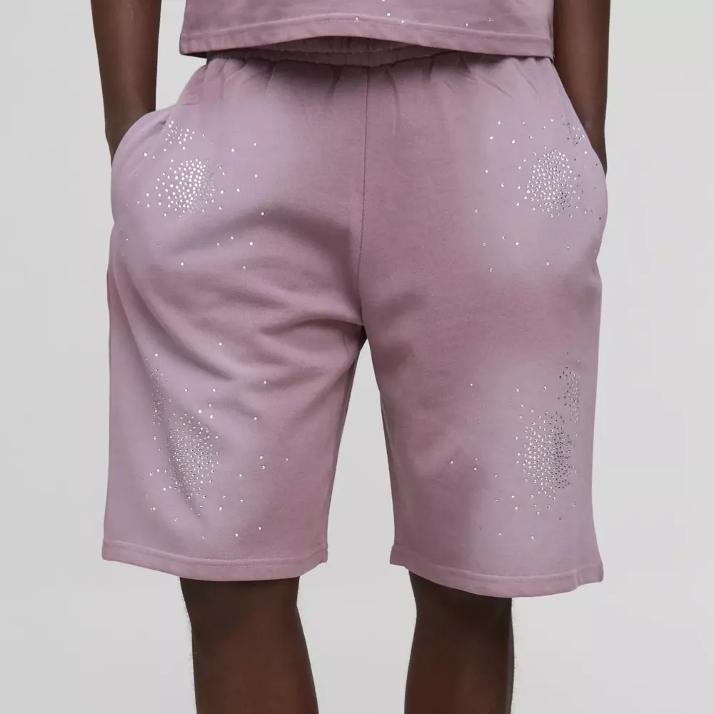 Plus Loose Fit Cargo Acid Wash Jersey Shorts
