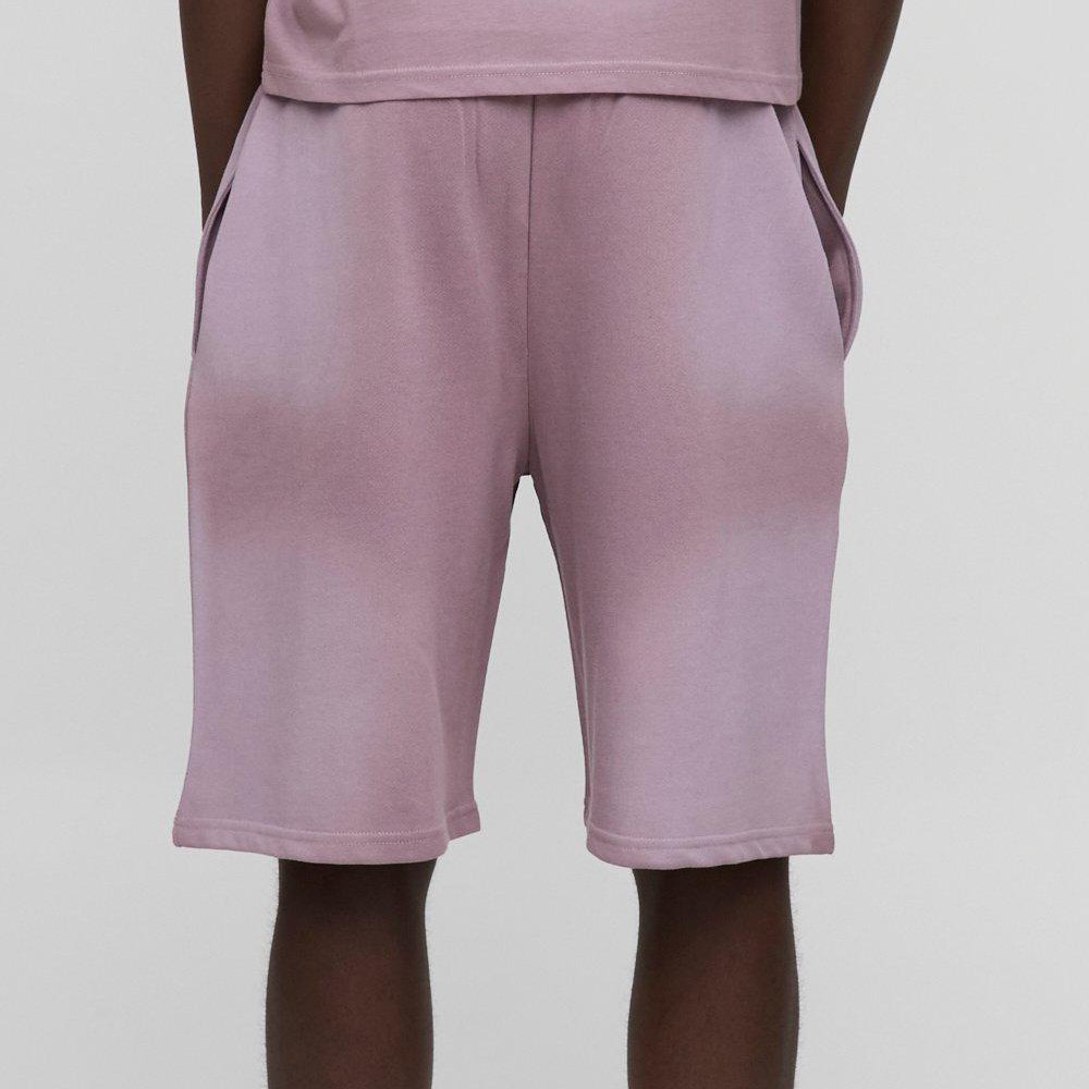 Plus Loose Fit Cargo Acid Wash Jersey Shorts
