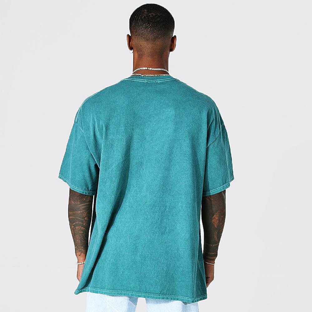 Oversized Faux Layer Spray Wash T-Shirt