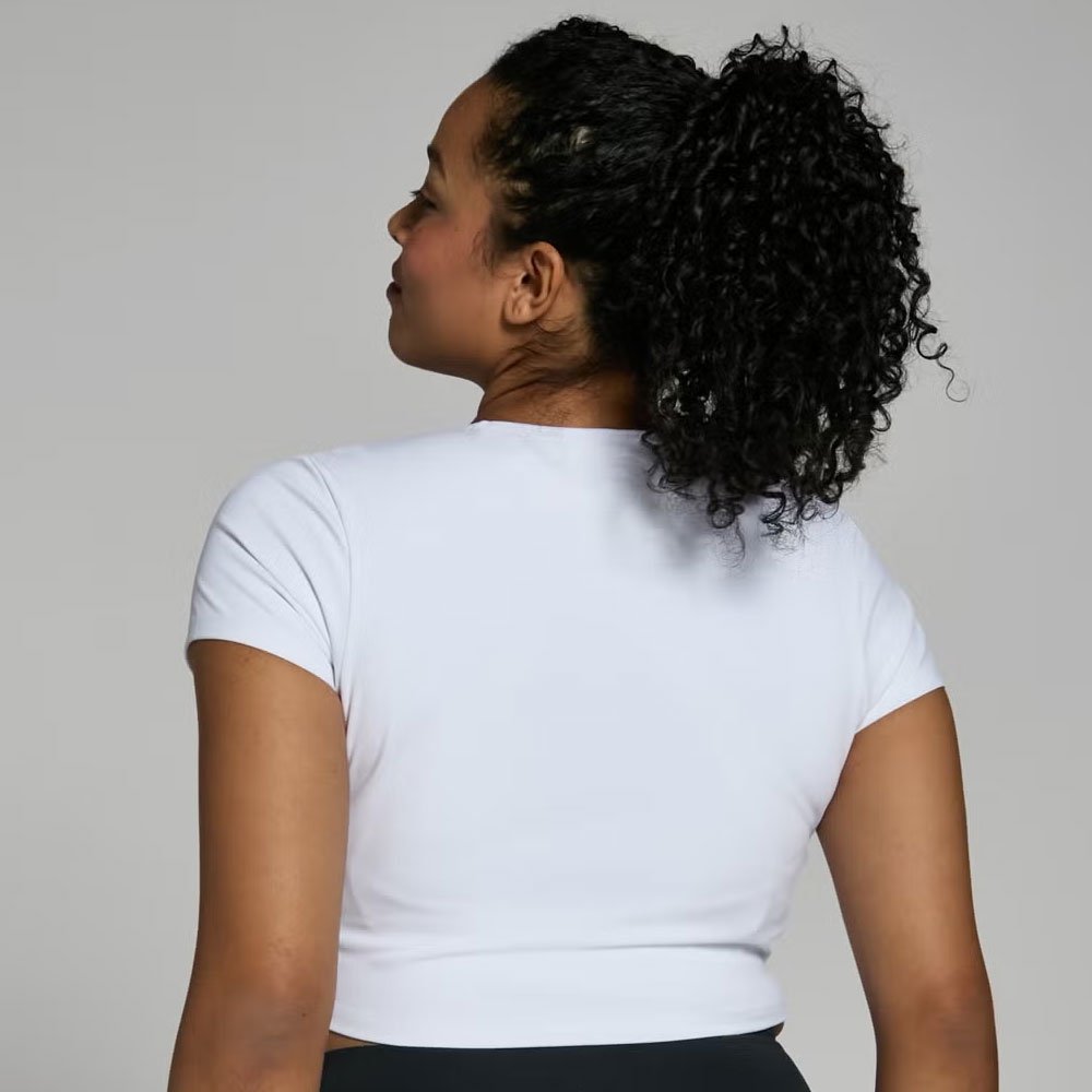 Ultra Seamless Crop Top – Stone Blue