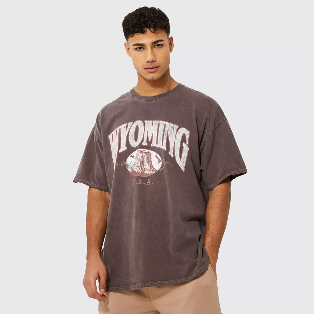 Oversized Marble Heart Graphic T-shirt