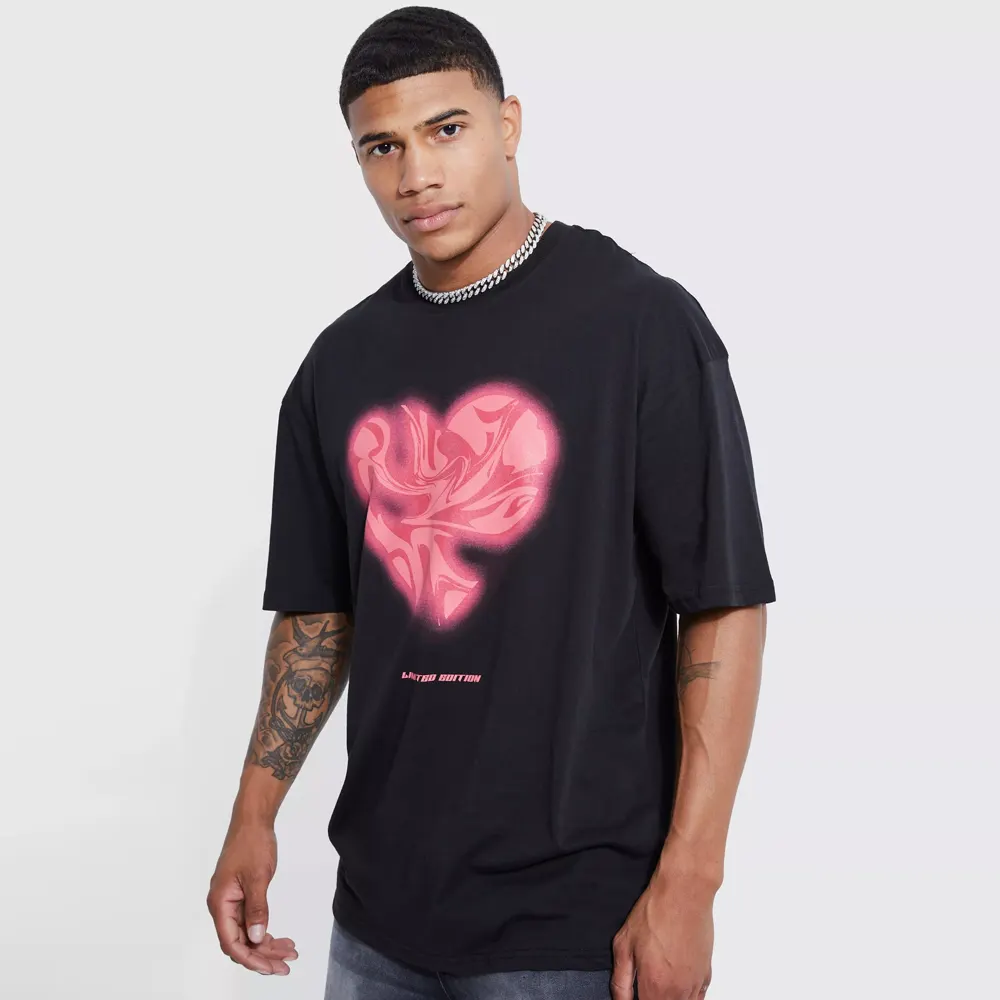 Oversized Bleach Tie Dye Graphic T-shirt
